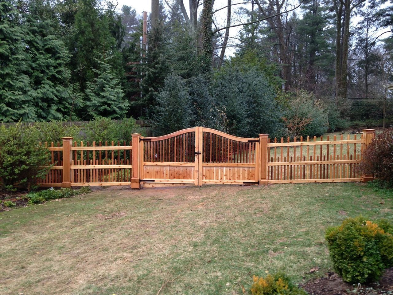 Front View Of Two By Two Picket Fence — Hatboro, PA — Main Street Fence