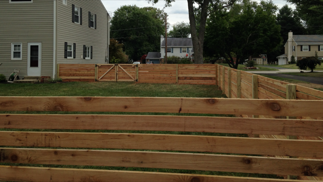 Horizontal Fence In A Yard — Hatboro, PA — Main Street Fence