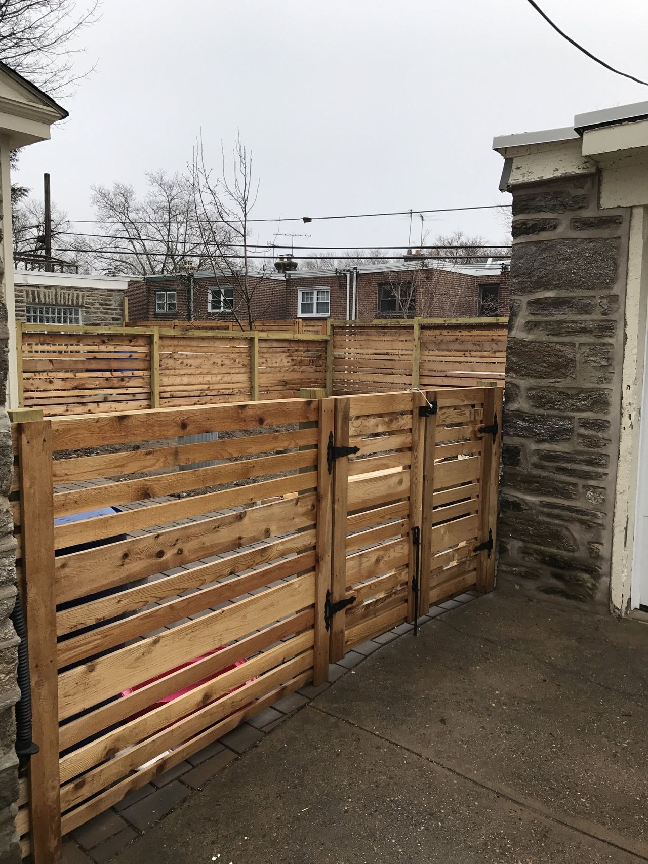 Side View Of Horizontal Fence — Hatboro, PA — Main Street Fence