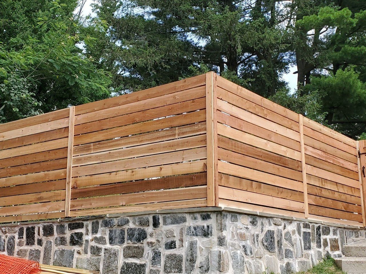 Horizontal Fence On Concrete — Hatboro, PA — Main Street Fence