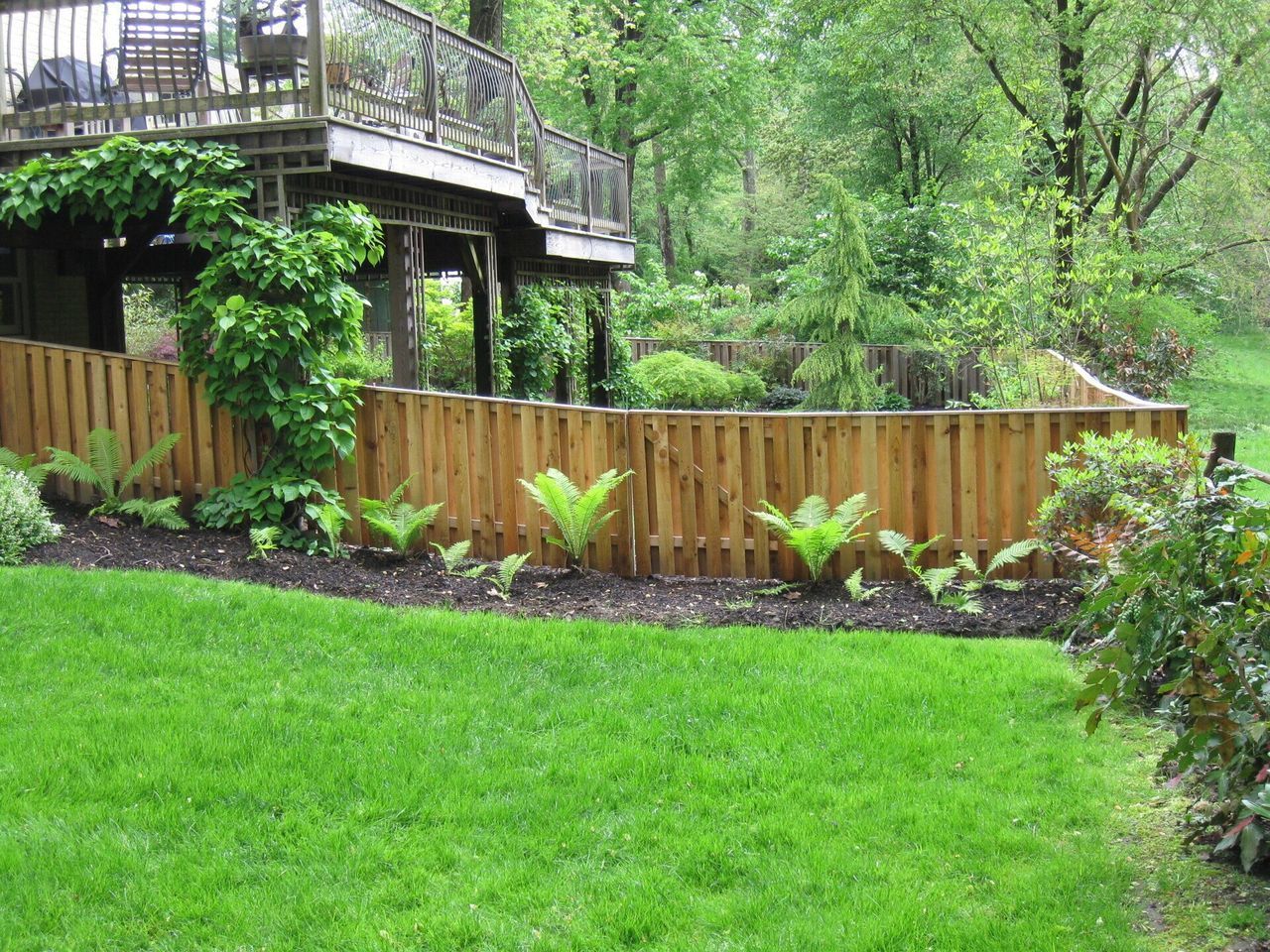 Fence With Plants — Hatboro, PA — Main Street Fence