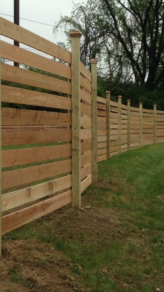 View Of Brown Horizontal Fence — Hatboro, PA — Main Street Fence