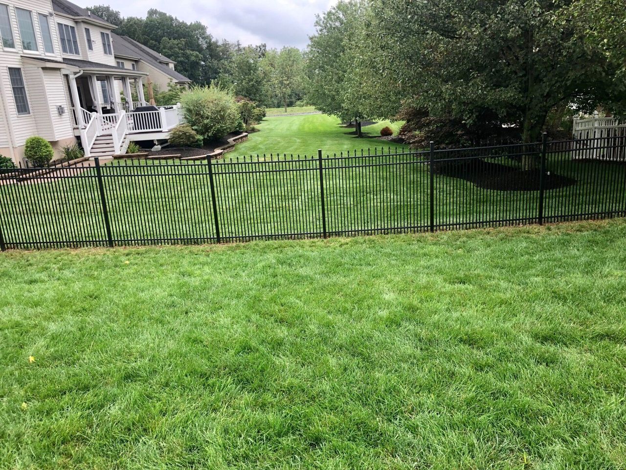 View Of Black Aluminum Fence — Hatboro, PA — Main Street Fence