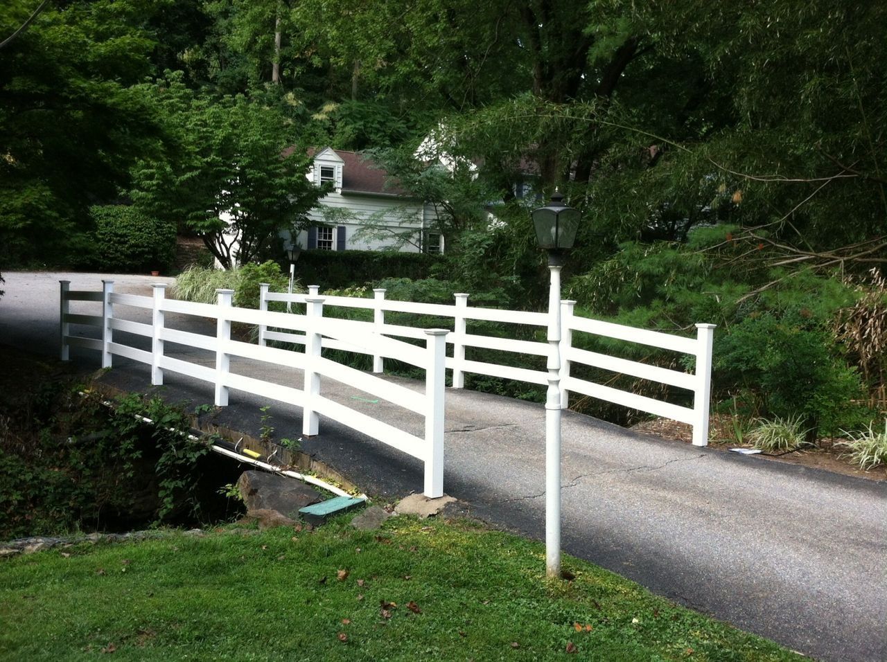 Vinyl Fence On Bridge — Hatboro, PA — Main Street Fence
