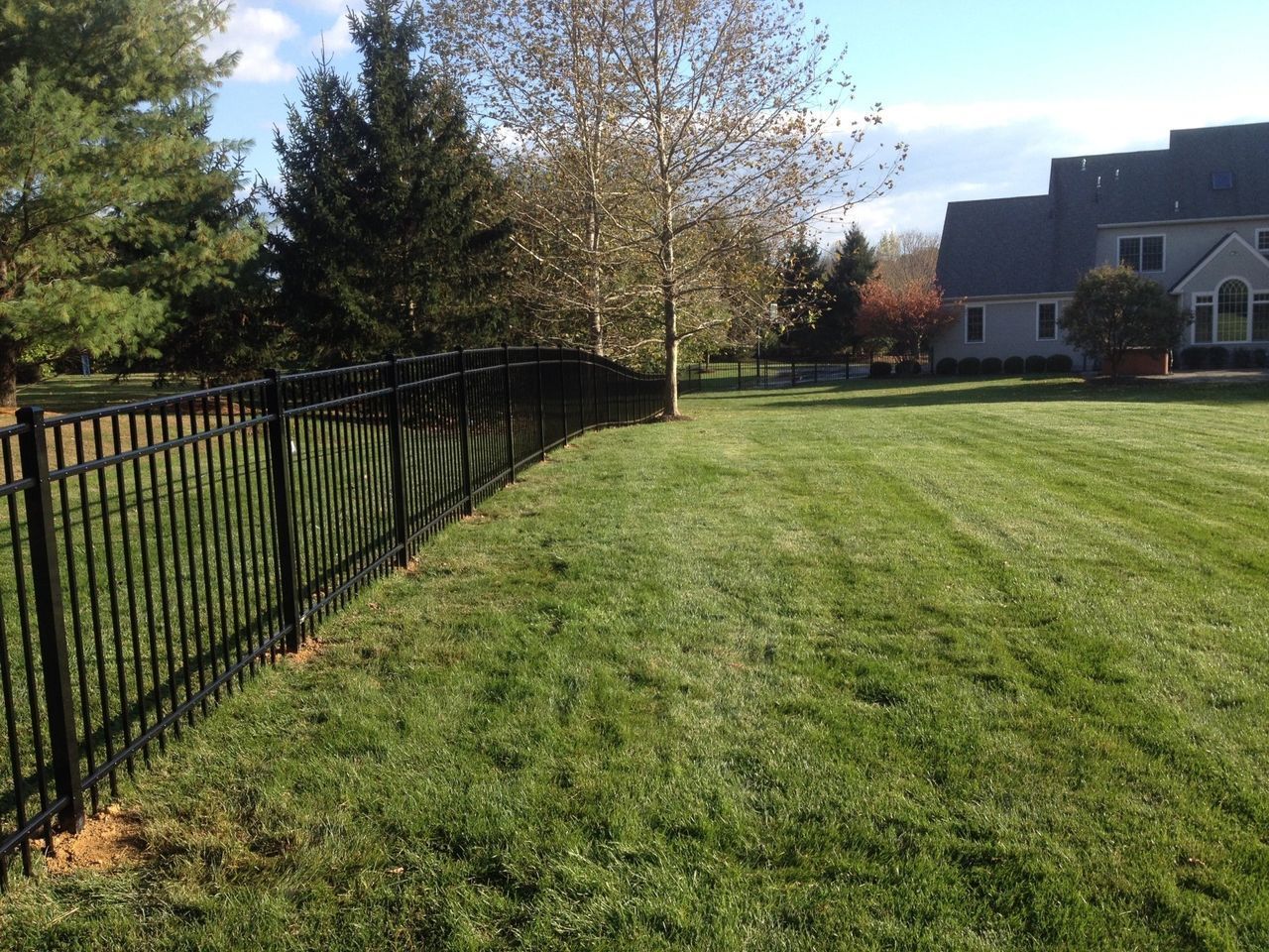 Side View Of Aluminum Fence — Hatboro, PA — Main Street Fence