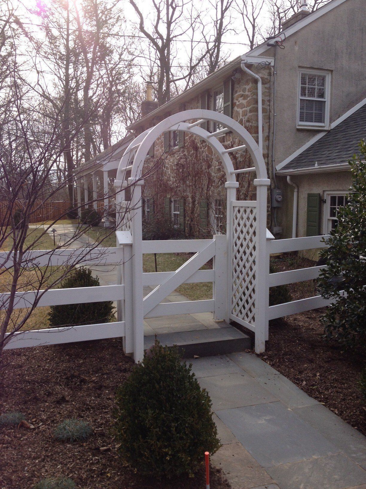 Wooden Garden Structure — Hatboro, PA — Main Street Fence White Garden Structure — Hatboro, PA — Main Street Fence