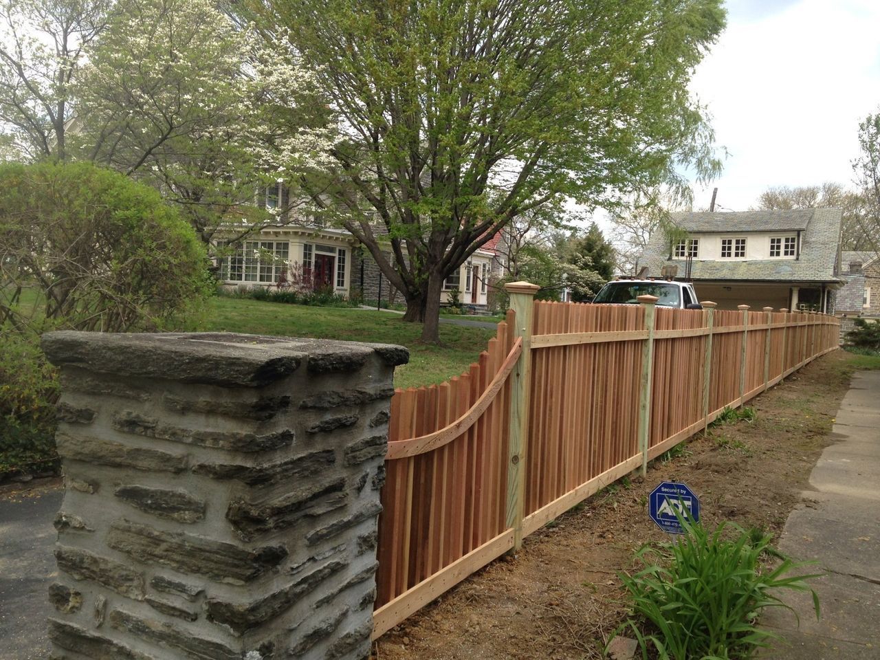 View Of Two By Two Picket Fence — Hatboro, PA — Main Street Fence