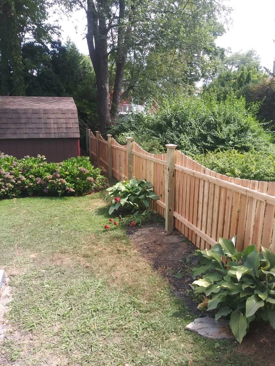 Spaced Picket Fence In A Garden — Hatboro, PA — Main Street Fence