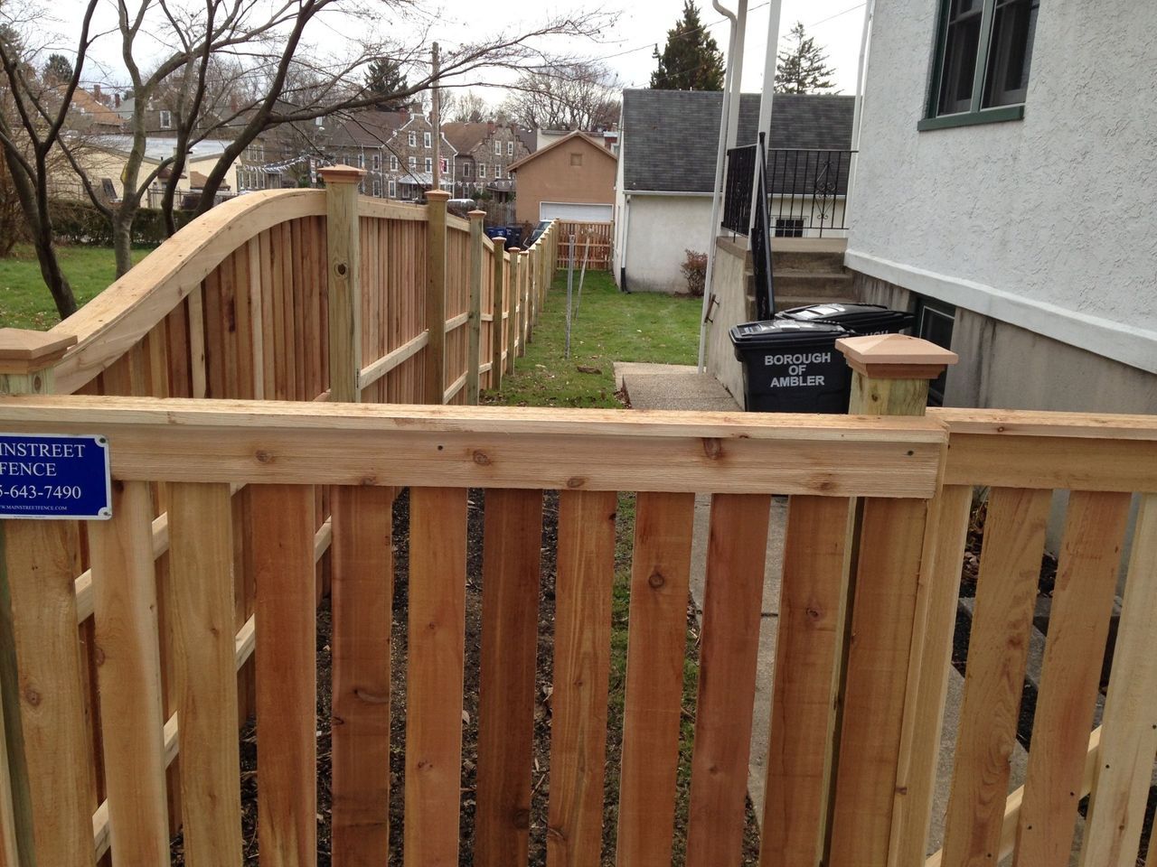 Brown Picket Fence — Hatboro, PA — Main Street Fence