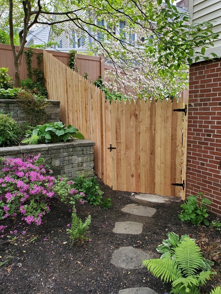 View Of Fence In A Garden — Hatboro, PA — Main Street Fence