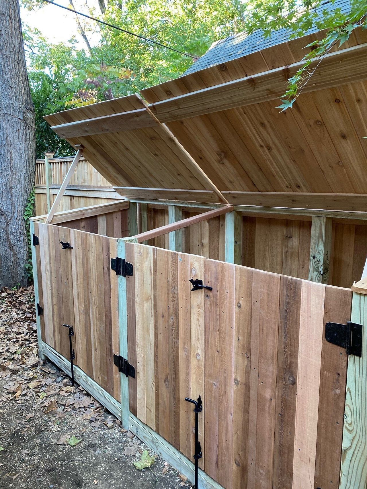 View Of Trash Enclosure — Hatboro, PA — Main Street Fence