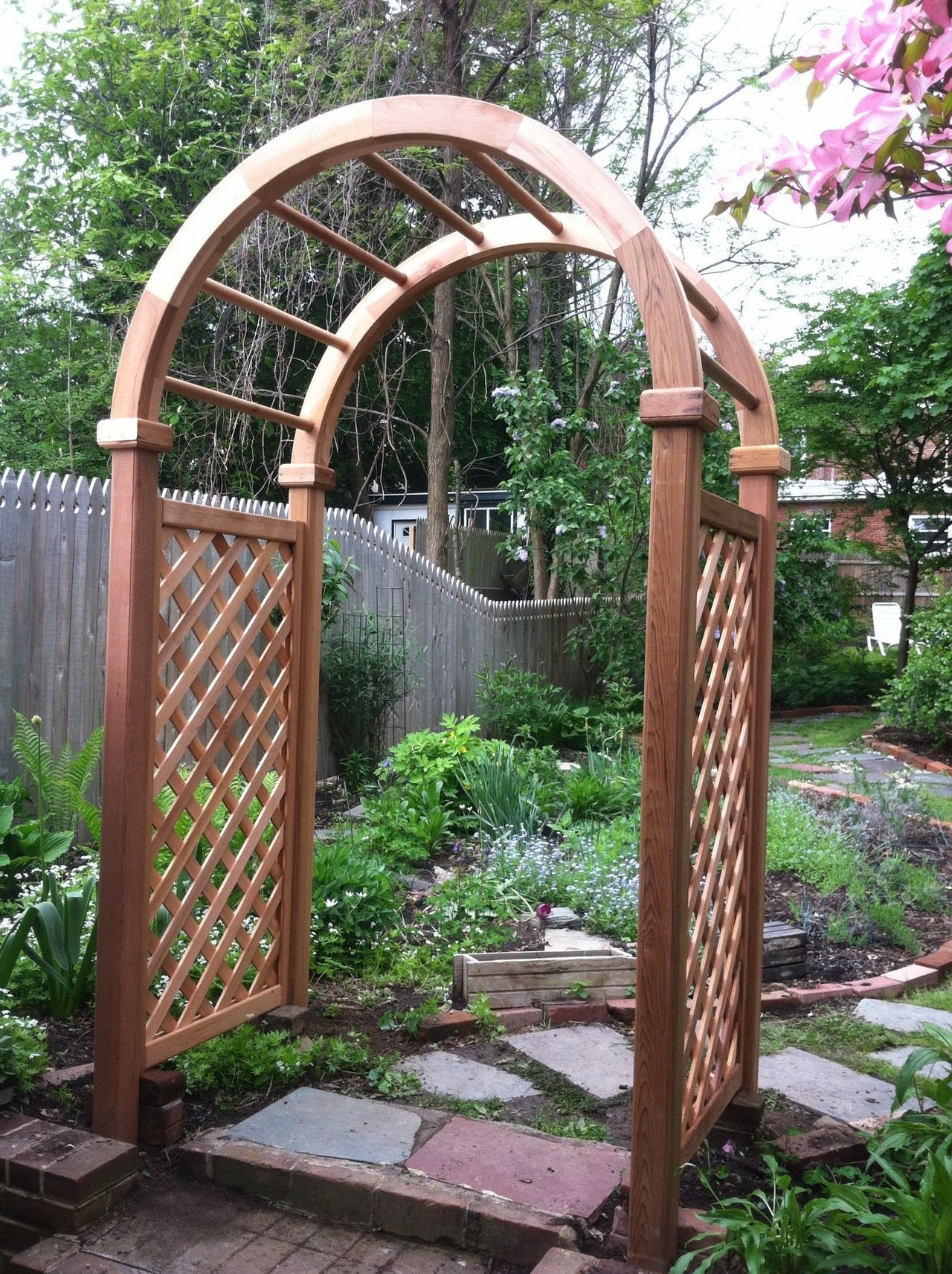 Garden Structure With Stepping Stones — Hatboro, PA — Main Street Fence