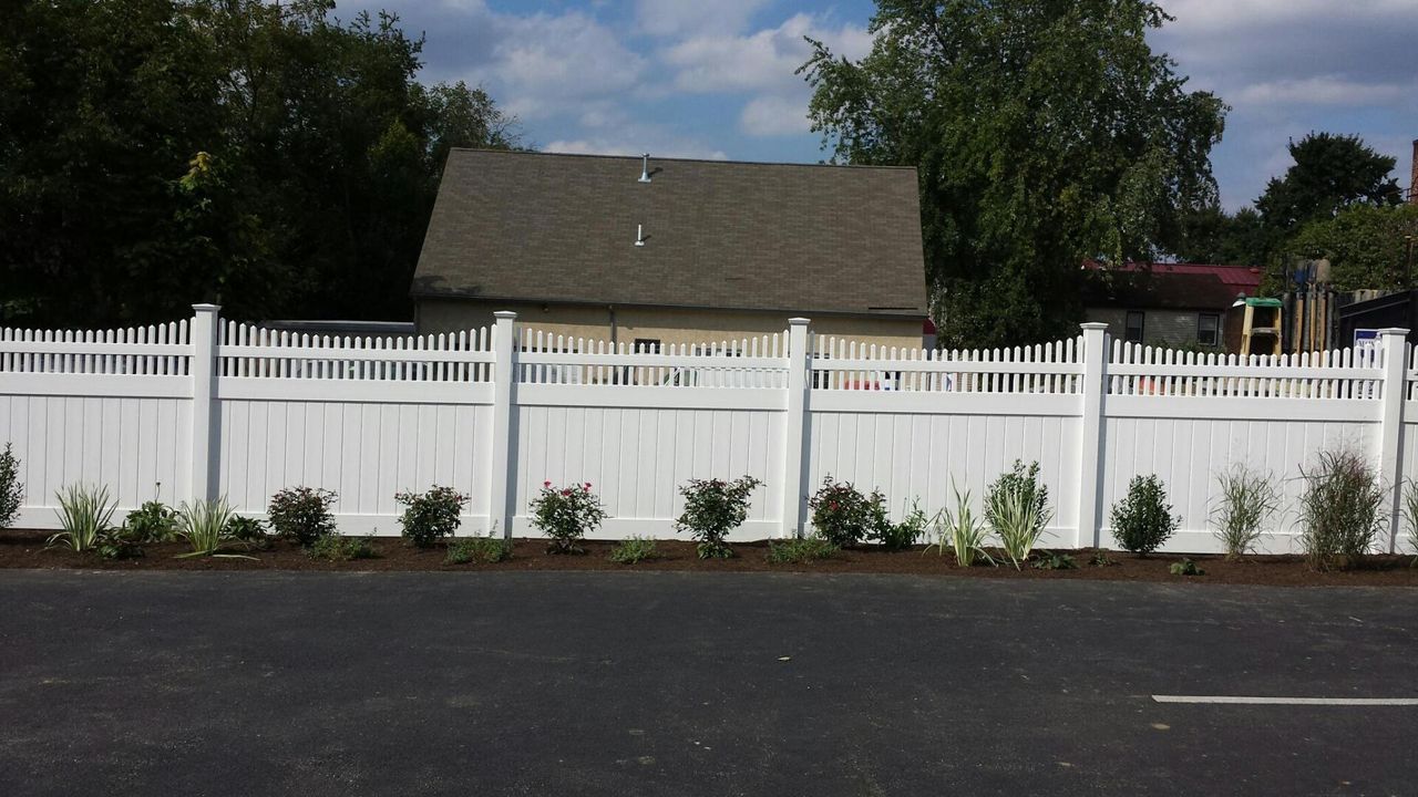 View Of Vinyl Fence From Road — Hatboro, PA — Main Street Fence