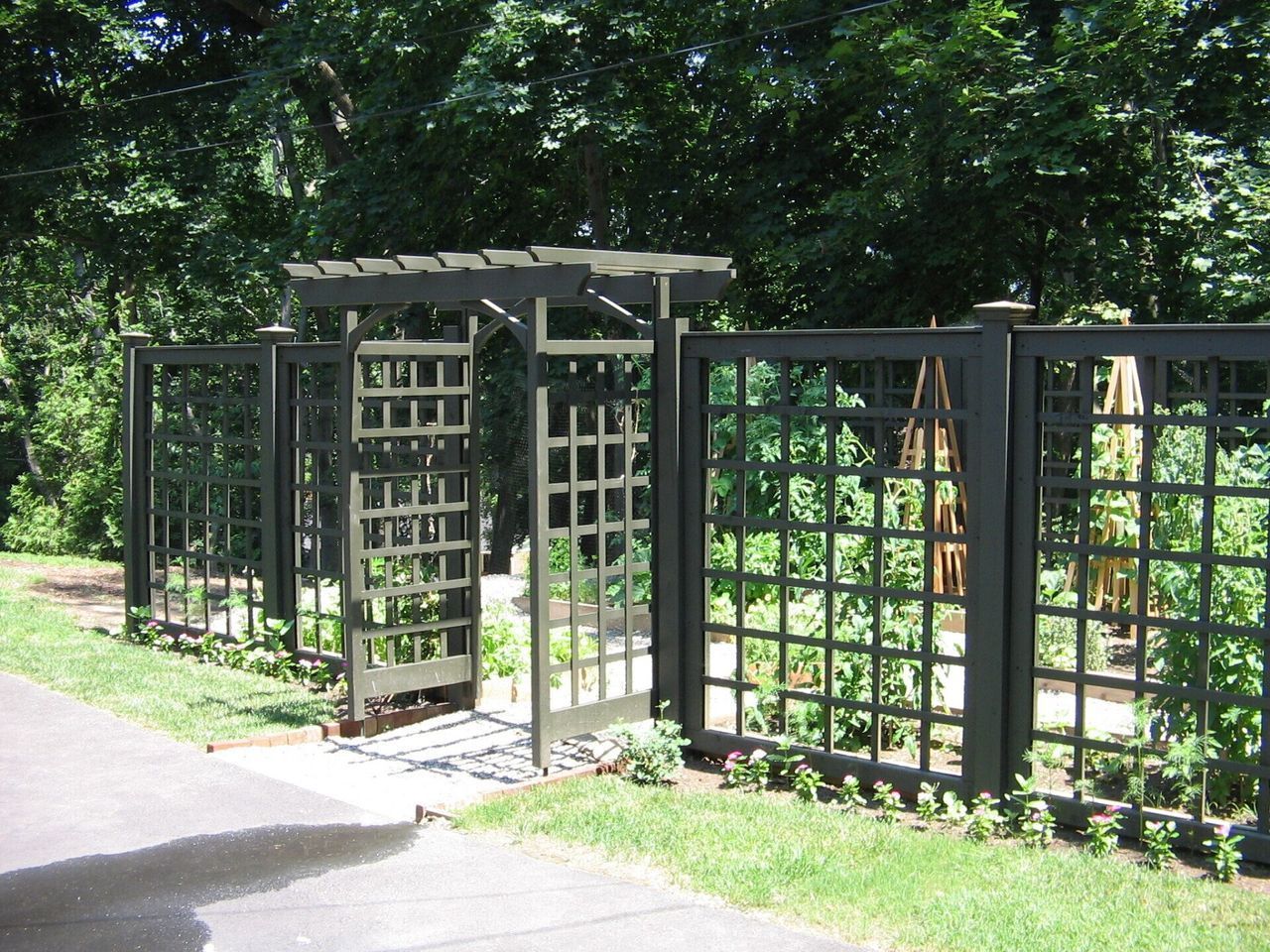 Gray Framed Panel — Hatboro, PA — Main Street Fence