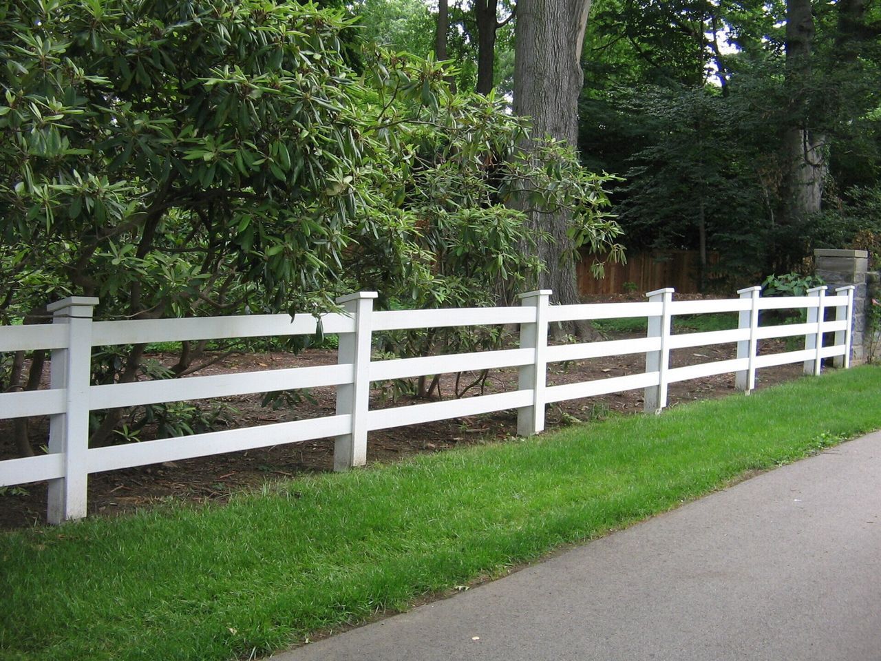 View Of White Rail Fence — Hatboro, PA — Main Street Fence