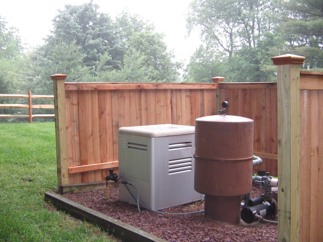 Enclosure With Equipment — Hatboro, PA — Main Street Fence