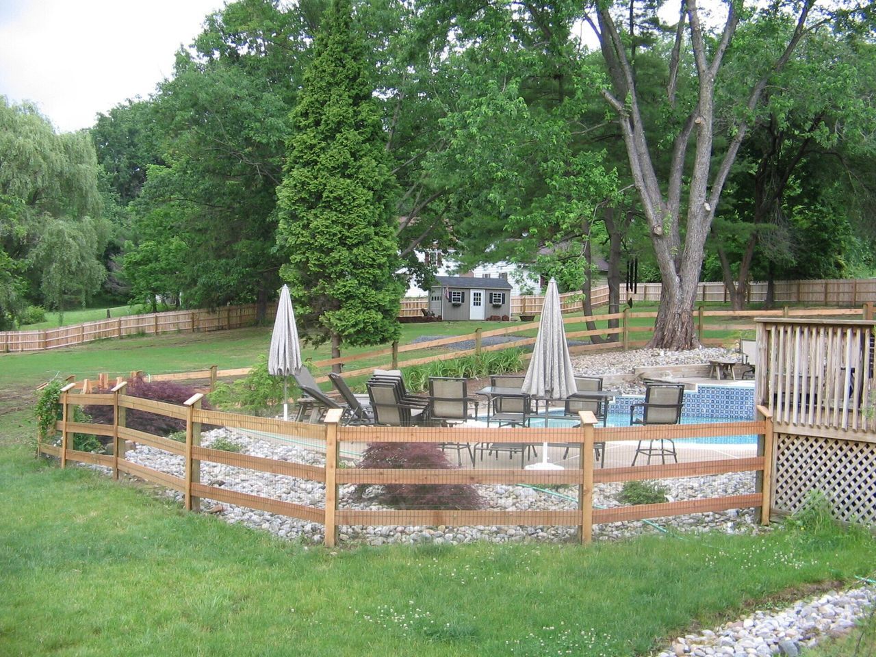 View Of Brown Rail Fence — Hatboro, PA — Main Street Fence