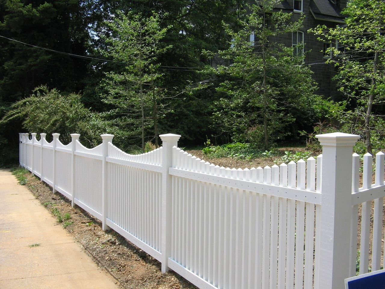 White Two By Two Picket Fence — Hatboro, PA — Main Street Fence