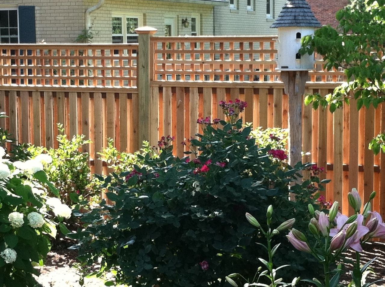View Of Fence With Plants — Hatboro, PA — Main Street Fence