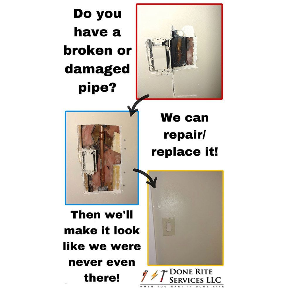 Do you have a broken or damaged pipe ? then we 'll make it look like we were never even there !