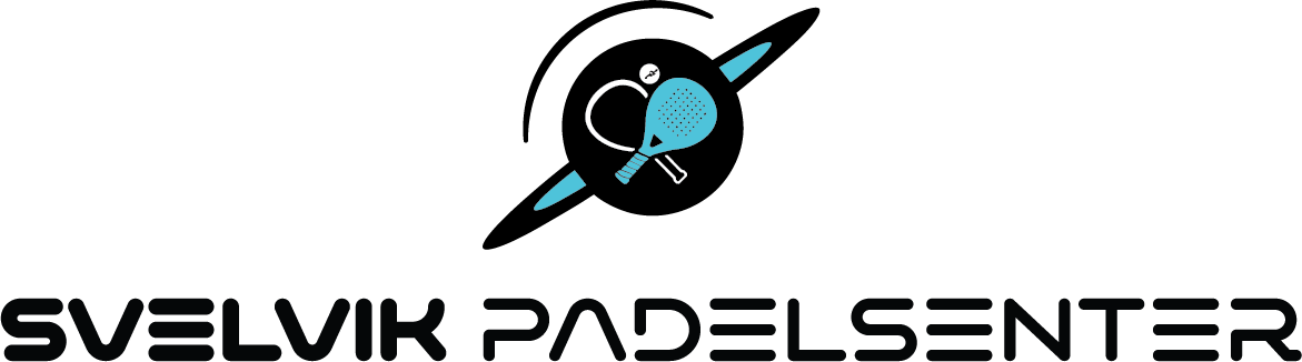 A logo for a company called svelvik padelsenter