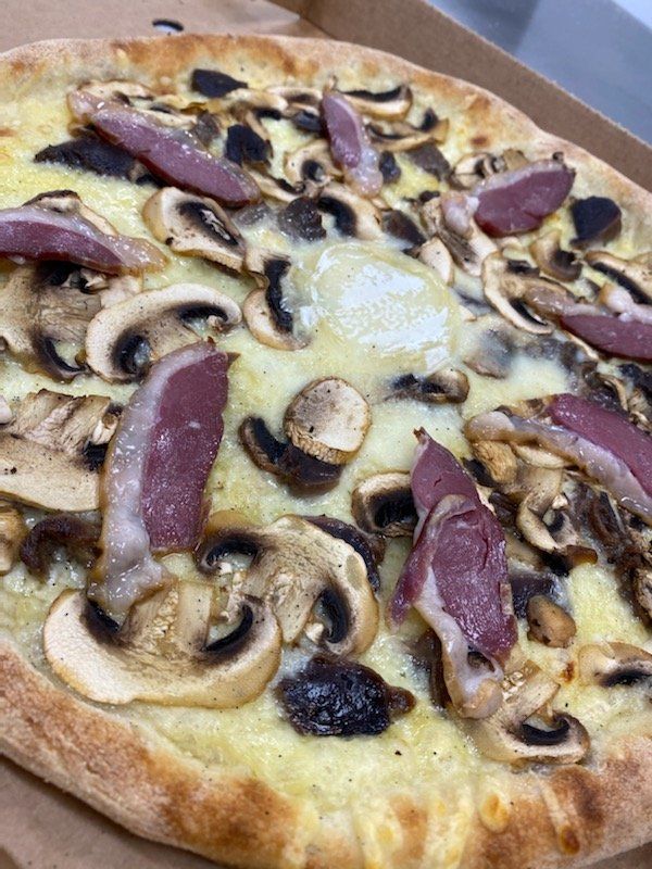 pizza magret séché champignon