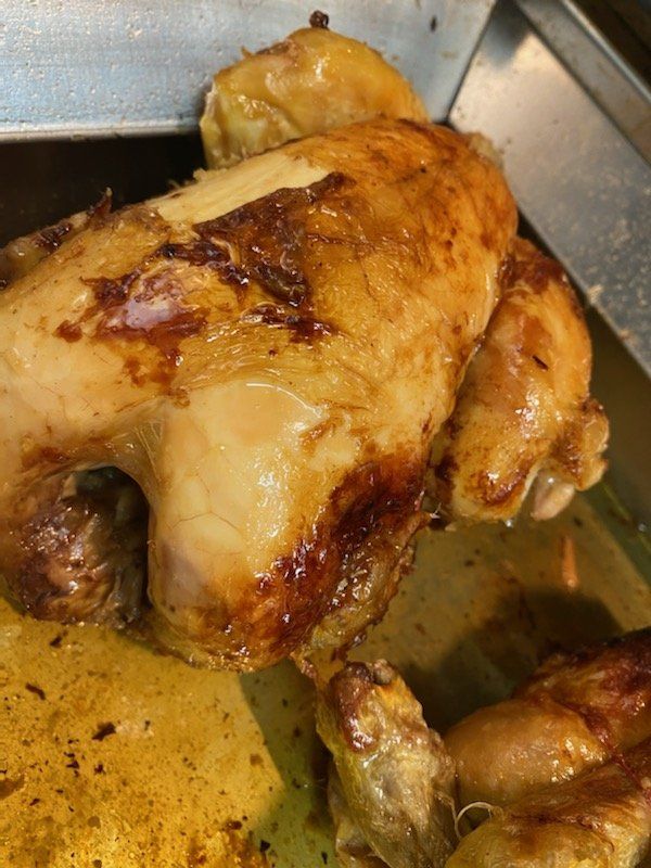 poulet entier rôti