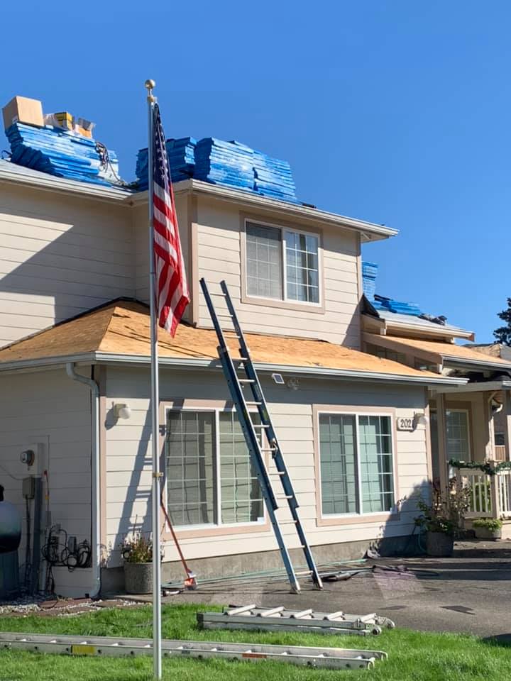 Home improvement, olympia roofer, charlie roofing new roof installation.