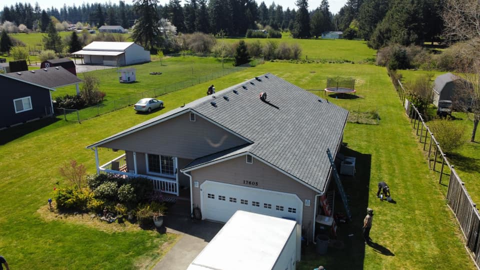 Brand new Roof on home. Charlie Roofing 