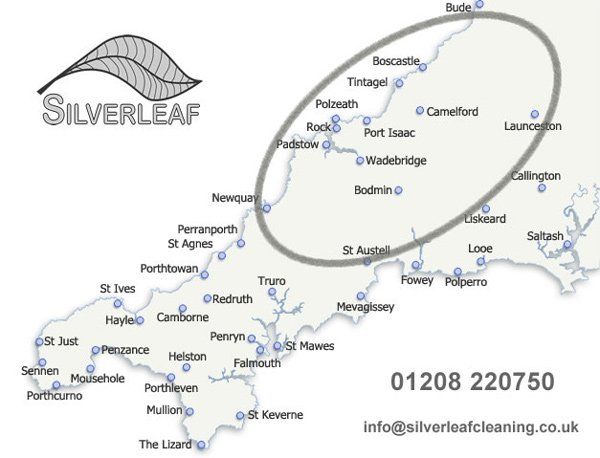 A map of areas currently covered by Silverleaf