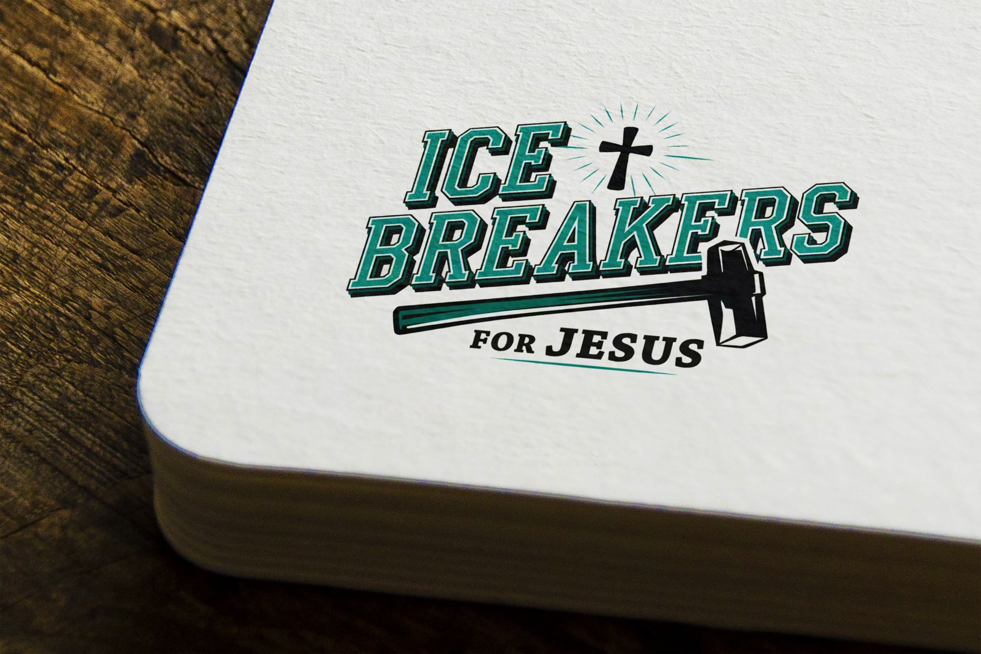 A business card for ice breakers for jesus