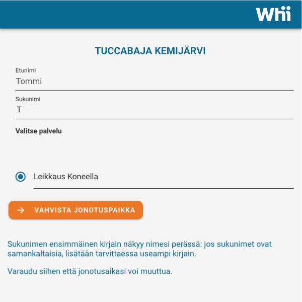 A screenshot of a website that says whii on it