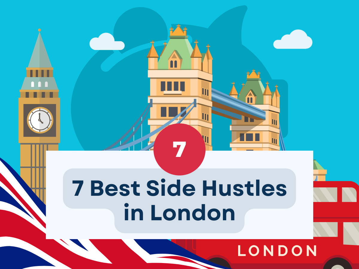 Image of text 7 best side hustles in London