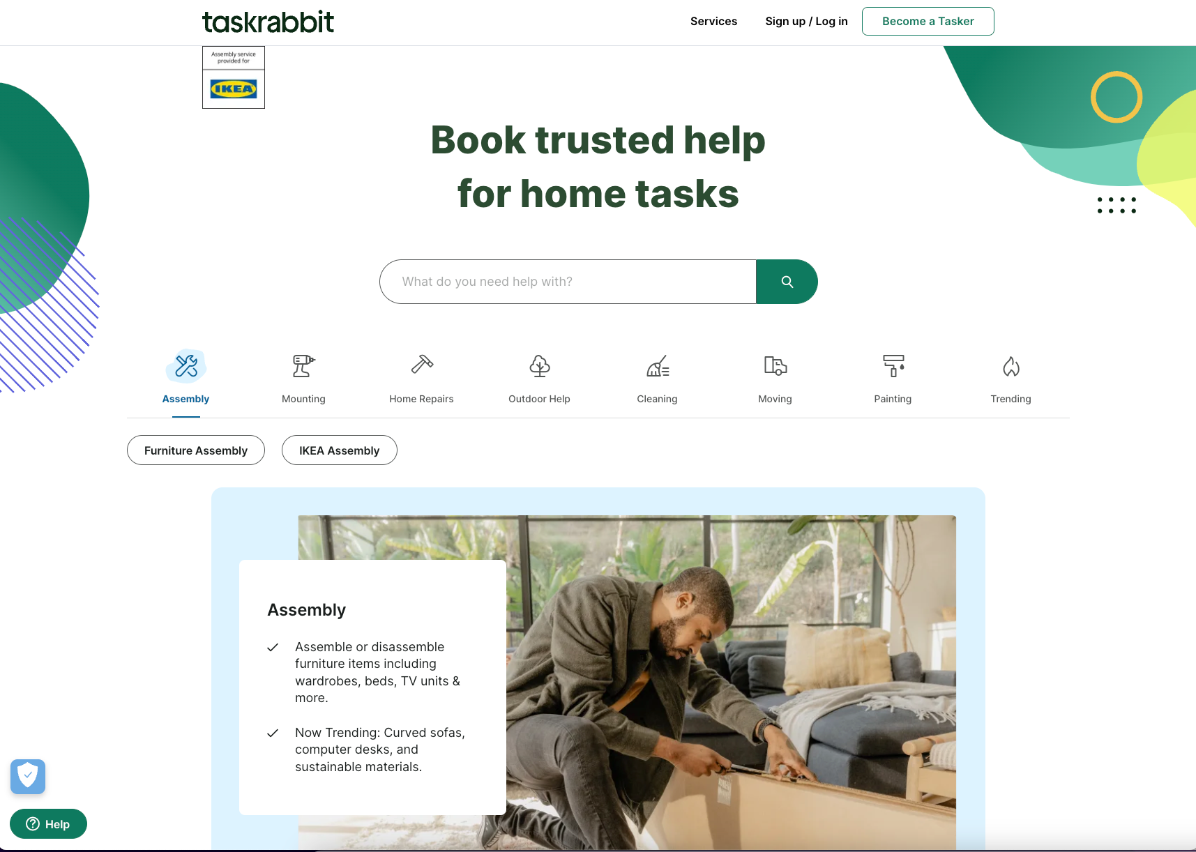 Image of Taskrabbit.co.uk Website