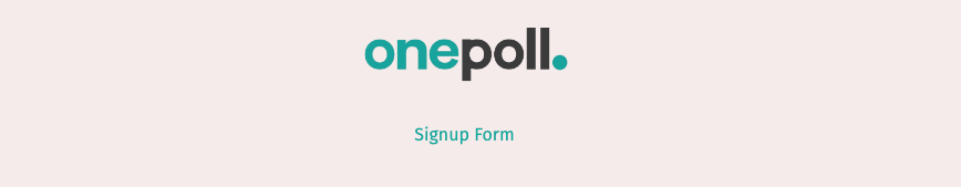 Image of OnePoll Sign Up Website