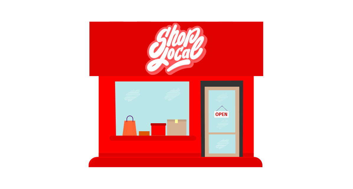 Image of red shop
