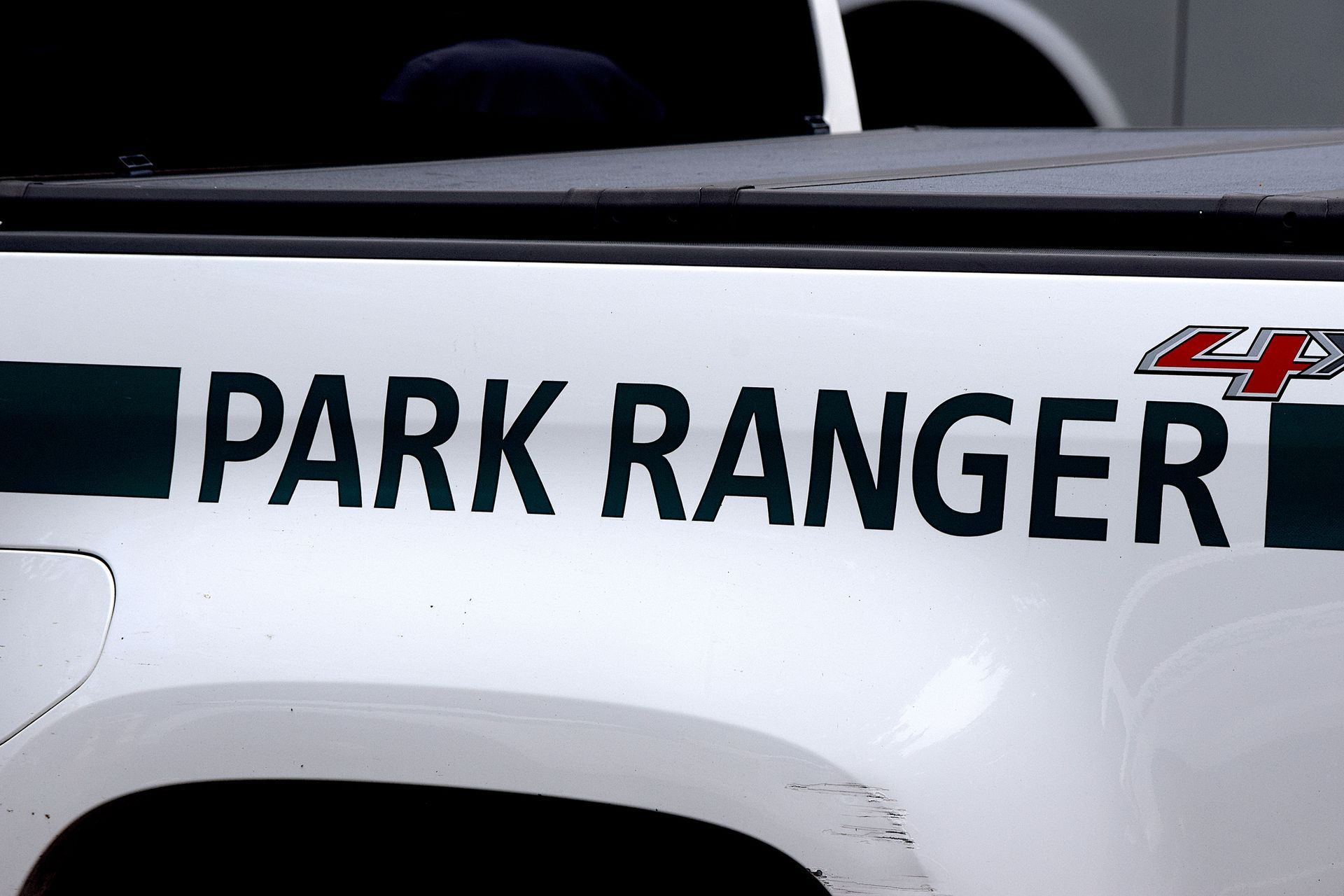 White truck with
