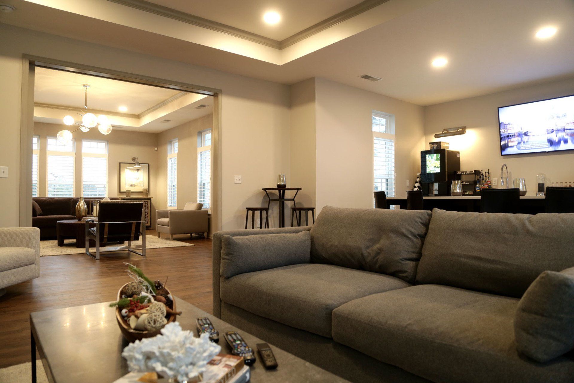 Community area at The Square at Latham Park