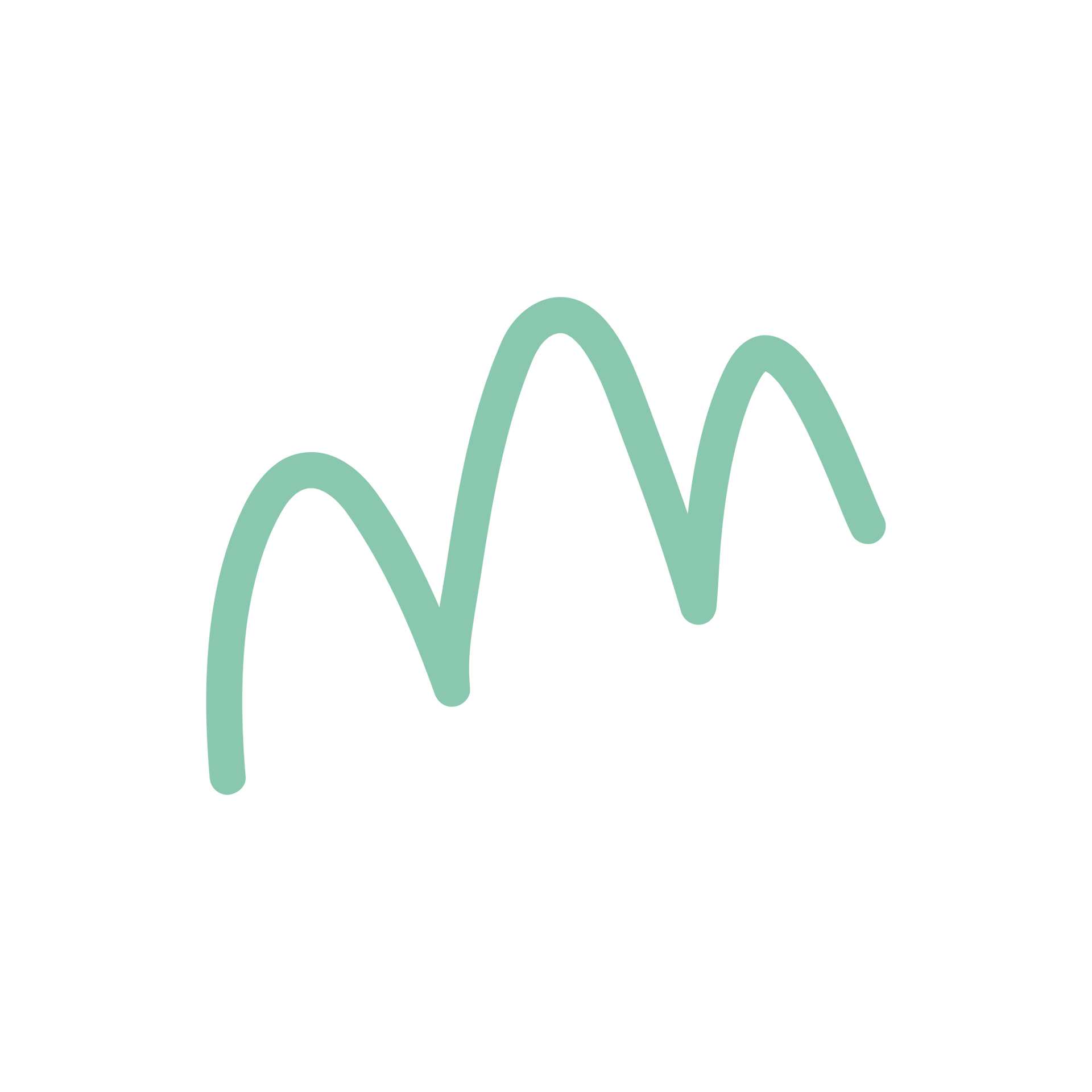 Linea ondulata verde.