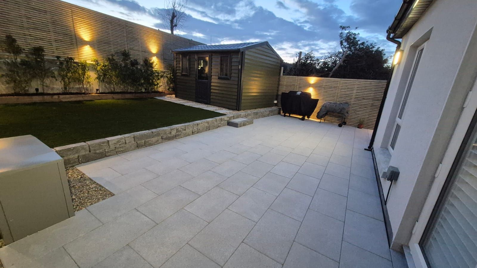 Shed with a concrete foundation