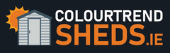 A logo for a company called colourtrend sheds.ie