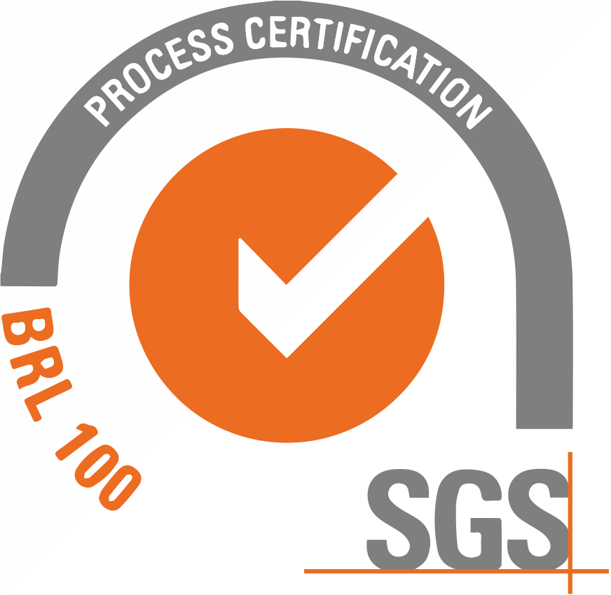 Een procescertificeringslogo met een vinkje in het midden