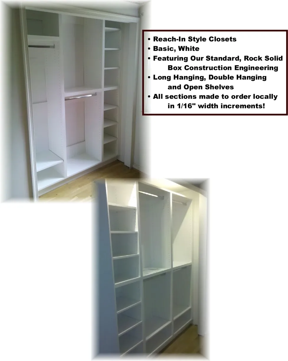 A picture of a closet and a picture of a walk in closet
