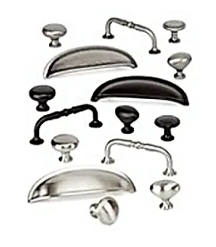 There are many different types of cabinet handles and knobs.