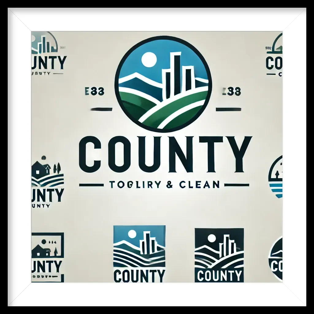 A logo for the county of togliry and clean
