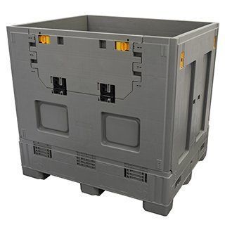 Plastic Gaylord with drop door