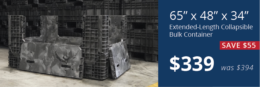 Sale - 65x48x34 Extended-Length Bulk Containers 