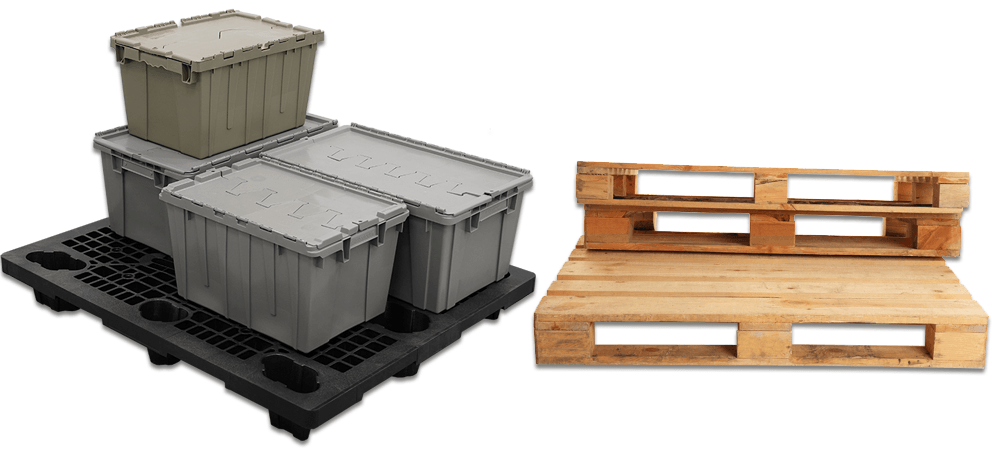 What Are the Differences Between Plastic and Wooden Pallets?