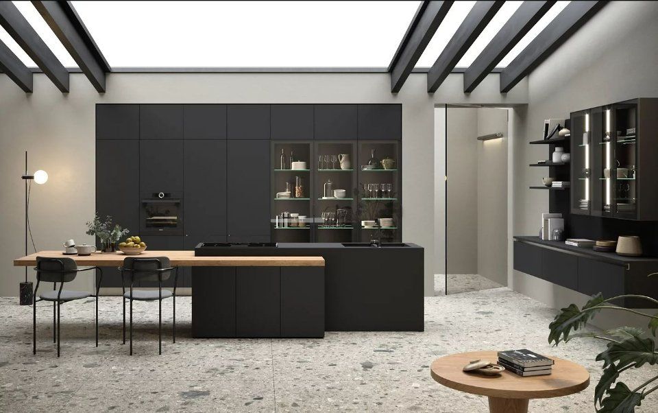 cucina moderna scura