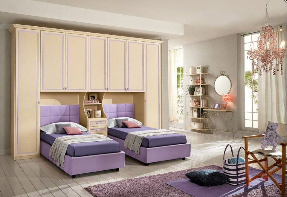 camera da letto con lettini